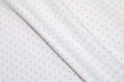 TESSUTO COTONE CUORICINI ROSA