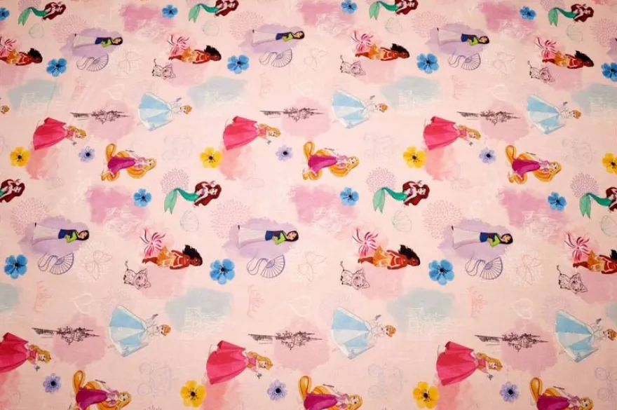 TESSUTO COTONE DISNEY PRINCIPESSE