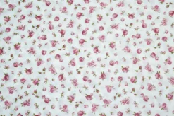TESSUTO COTONE FANTASIA FIORELLINO ROSA