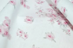 TESSUTO COTONE FANTASIA MAZZETTO FLOREALE ROSA