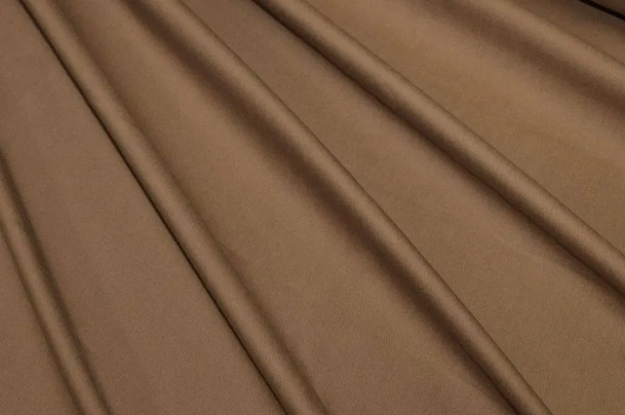 TESSUTO COTONE GABARDINE STRETCH CAMMELLO