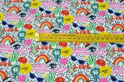 TESSUTO COTONE GIRL POWER