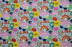 TESSUTO COTONE GIRL POWER