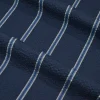 TESSUTO COTONE GOFFRATO STRETCH RIGA BLU