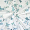 TESSUTO COTONE PANAMA FANTASIA FARFALLE