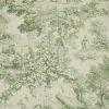 TESSUTO COTONE PANAMA TOILE DE JOUY VERDE