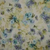 TESSUTO COTONE STAMPA DIGITALE FIORE AZZURRO