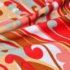 TESSUTO COTONE STREATCH FANTASIA MULTICOLOR ROSSA