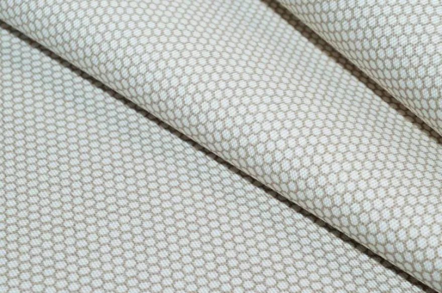 TESSUTO COTONE STREATCH MICROFANTASIA BEIGE