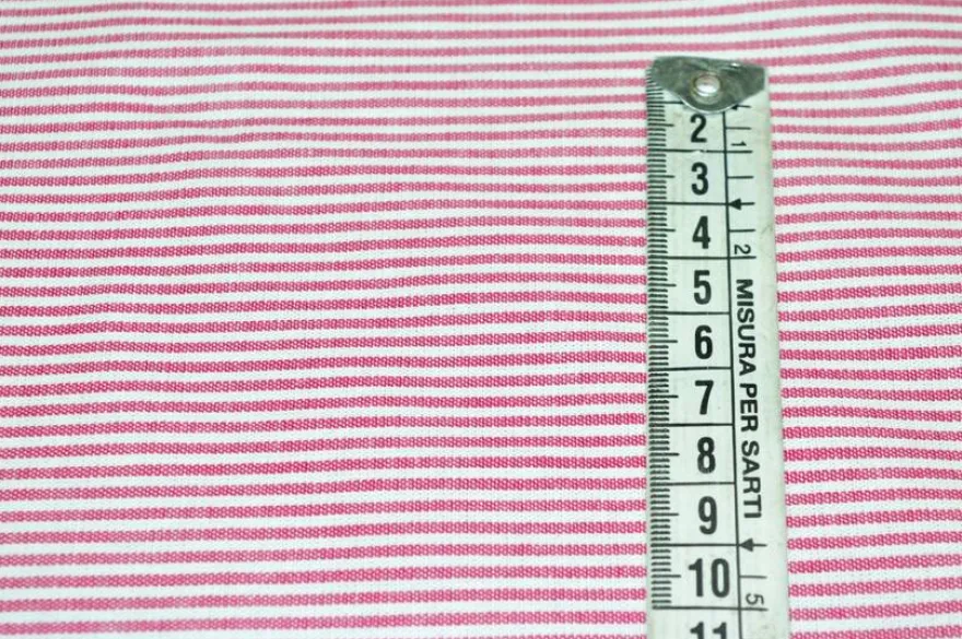TESSUTO COTONE STREATCH MICRO RIGHINO FUCSIA