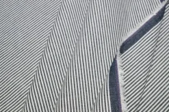 TESSUTO COTONE STREATCH MICRO RIGHINO NERO