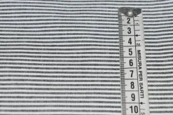 TESSUTO COTONE STREATCH MICRO RIGHINO NERO