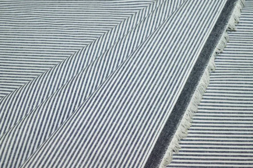 TESSUTO COTONE STREATCH MICRO RIGHINO BLU