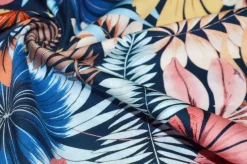 TESSUTO COTONE STRETCH FANTASIA FOLIAGE