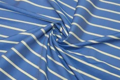 TESSUTO COTONE STRETCH PER CAMICERIA RIGONE AZZURRO
