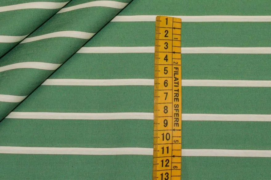 TESSUTO COTONE STRETCH PER CAMICERIA RIGONE VERDE