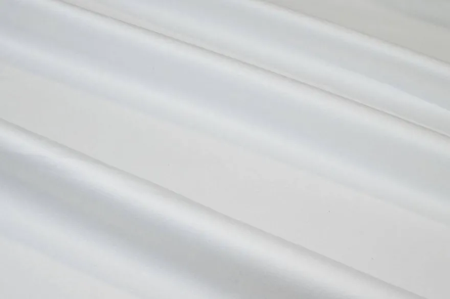 TESSUTO COTONE STRETCH RASATELLO BIANCO