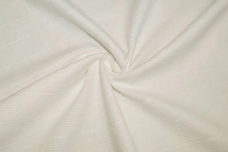 TESSUTO COTONE STRETCH SCACCO RICAMATO TONO SU TONO