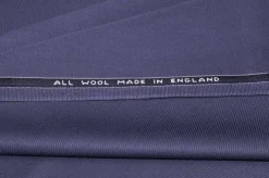 TESSUTO COVER COAT PURA LANA MADE IN ENGLAND COLOR MELANZANA