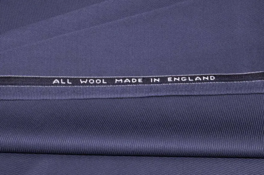 TESSUTO COVER COAT PURA LANA MADE IN ENGLAND COLOR MELANZANA