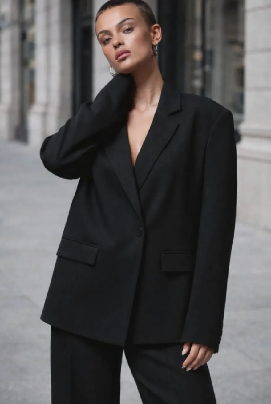 TESSUTO COVER COAT VITALE BARBERIS CANONICO NERO