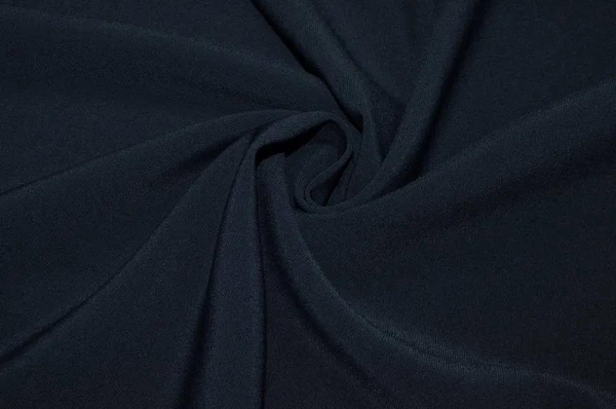 TESSUTO CREPE CADY STRETCH BLU SCURO