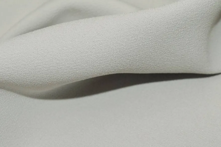 TESSUTO CREPE CADY STRETCH GRIGIO PERLA