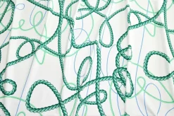 TESSUTO CREPE DE CHINE FANTASIA CORDA VERDE
