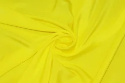 TESSUTO CREPE DE CHINE GIALLO FLOU
