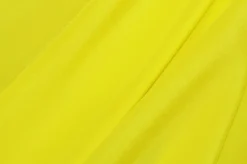 TESSUTO CREPE DE CHINE GIALLO FLOU