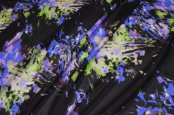 TESSUTO CREPE DE CHINE MISTO SETA FANTASIA ASTRATTA VIOLA