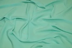 TESSUTO CREPE DE CHINE MISTO SETA COLOR ACQUA