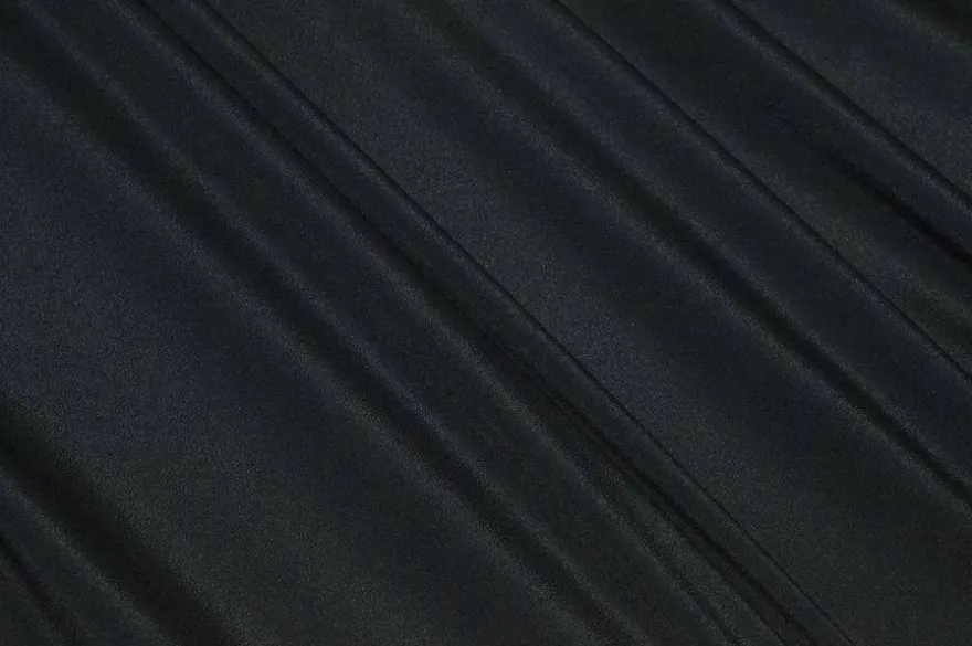 TESSUTO CREPE DE CHINE MISTO VISCOSA NERO