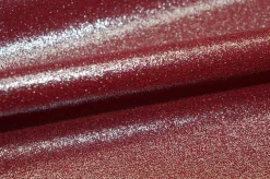 TESSUTO CREPE DE CHINE ROSSO LUREX ARGENTO