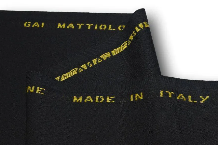 TESSUTO CREPE PURA LANA NERO GAI MATTIOLO