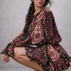 TESSUTO CREPON DISEGNO CASHMERE FUCSIA