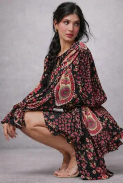 TESSUTO CREPON DISEGNO CASHMERE FUCSIA