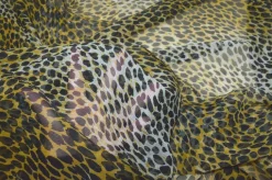 TESSUTO CREPON PURA SETA ANIMALIER