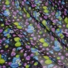 TESSUTO CREPON PURA SETA DISEGNO FRUIT NERO