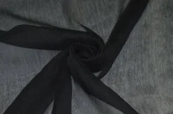TESSUTO CREPON PURA SETA NERO