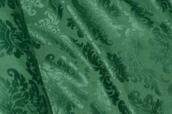 TESSUTO DAMASCATO COORDINATI VERDE