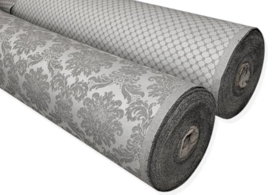 TESSUTO DAMASCATO COORDINATI GRIGIO