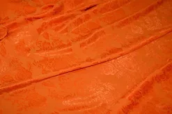 TESSUTO DAMASCATO VISCOSA ARANCIO