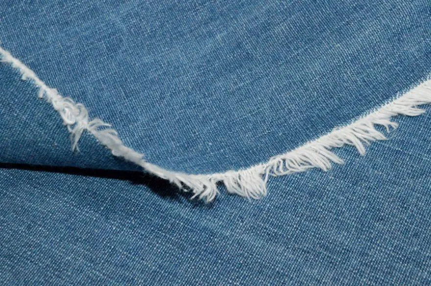 TESSUTO DENIM TRATTATO AZZURRO 063