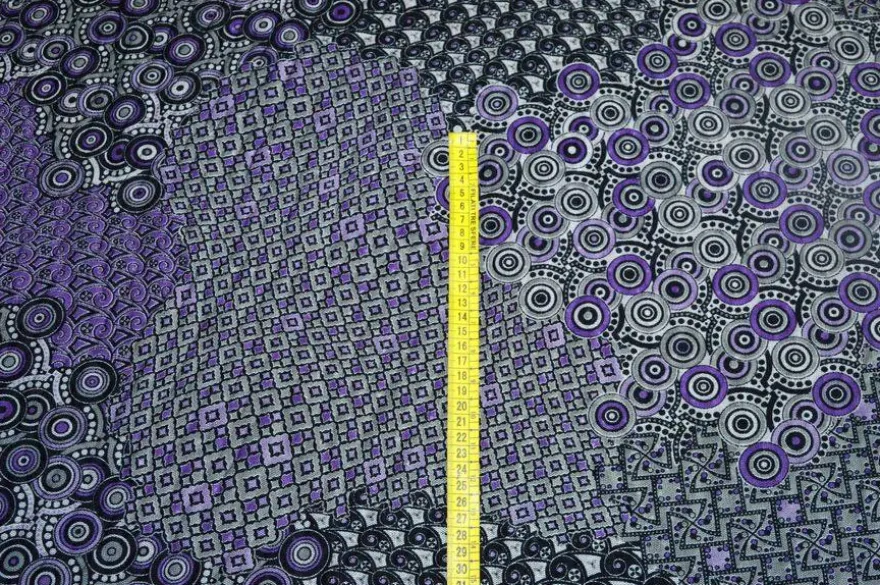 TESSUTO DOPPIO MAGLINA E TULLE VIOLA