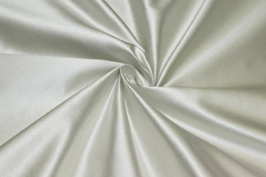 TESSUTO DUCHESSE MISTO SETA COLOR PERLA