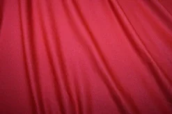 TESSUTO FELPA GARZATA PURO COTONE ROSSO