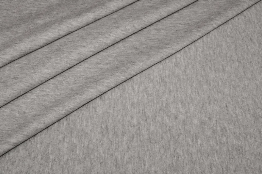 TESSUTO FELPA GRIGIO MEDIO MELANGE