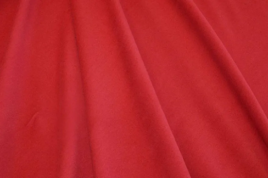 TESSUTO FELPA INVERNALE STRETCH ROSSA