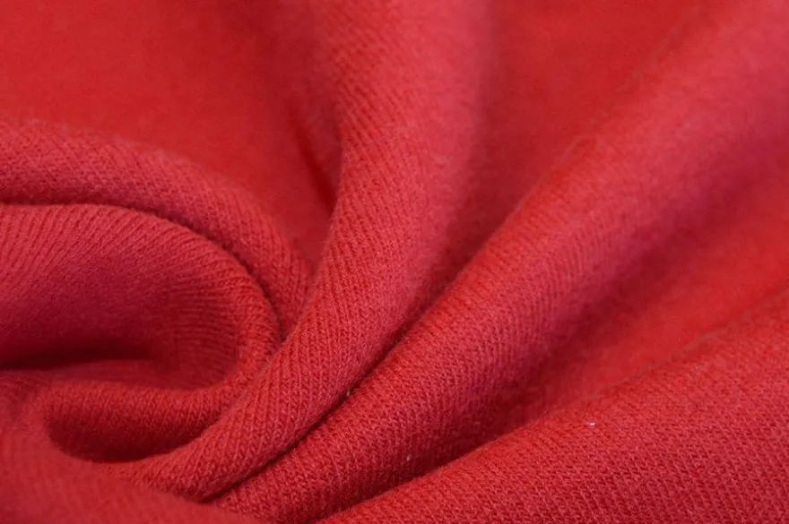 TESSUTO FELPA INVERNALE STRETCH ROSSA
